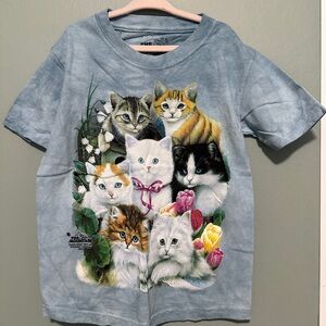 The Mountain Multicolor Cat Collage T-Shirt